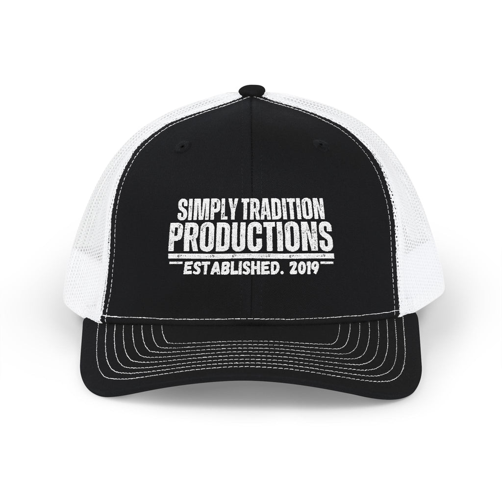 Trucker Cap — "Simply Tradition Productions Established 2019" Mesh Snapback