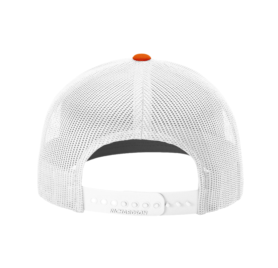 Richardson 112 Orange/White Mesh Bear Dog Cap