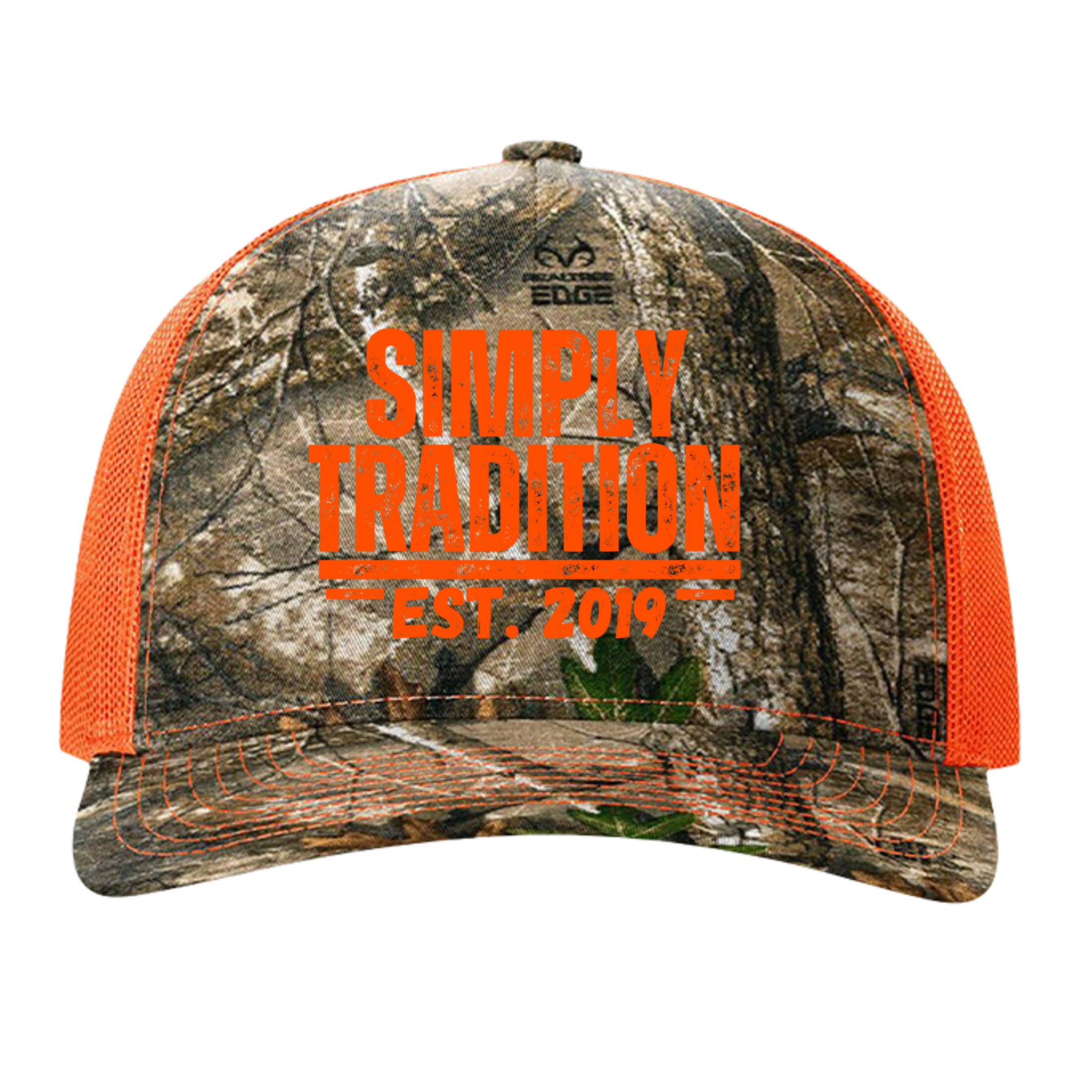 Realtree Edge/ Neon Orange - 112PFP - FRONT