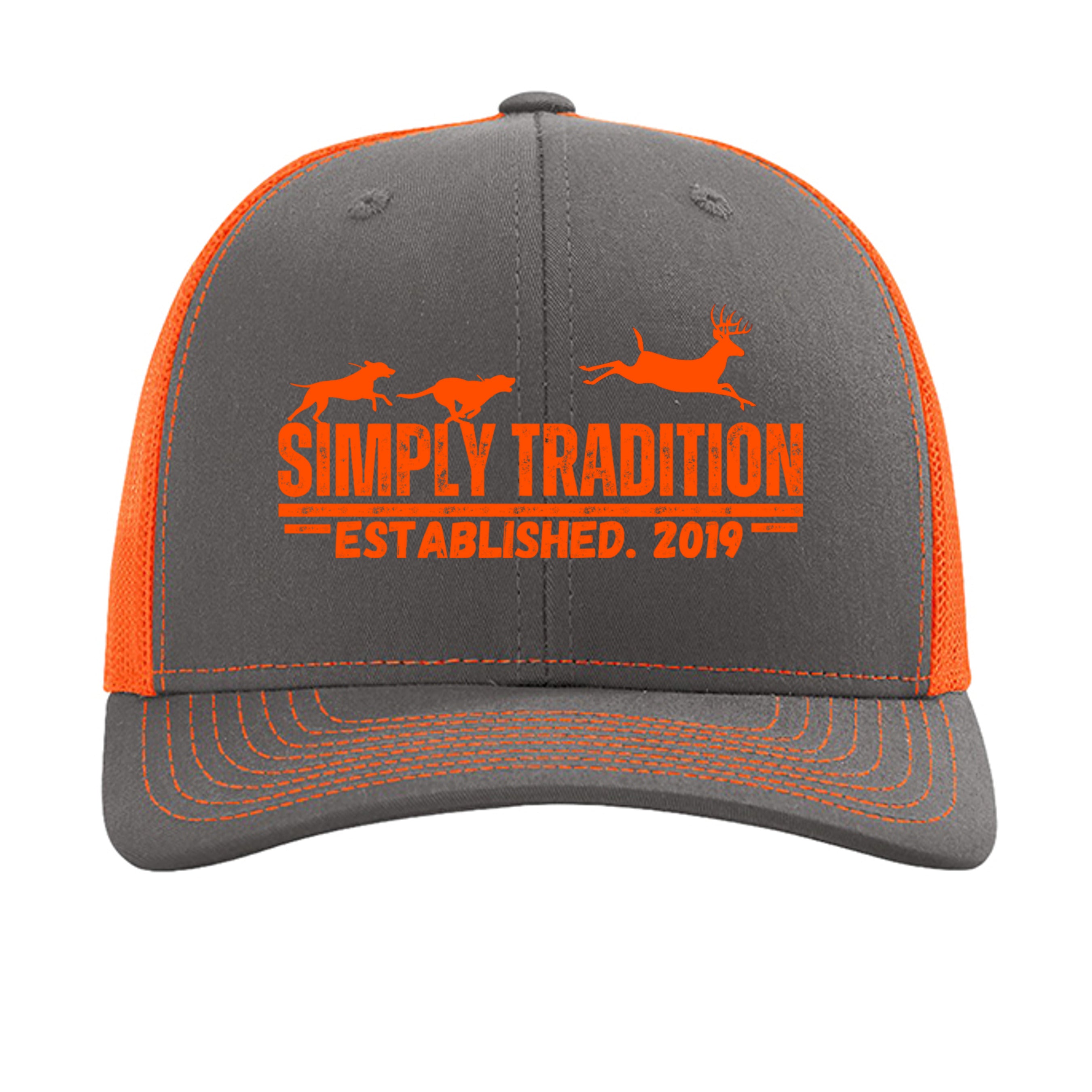 Charcoal/ Neon Orange - 112 - FRONT