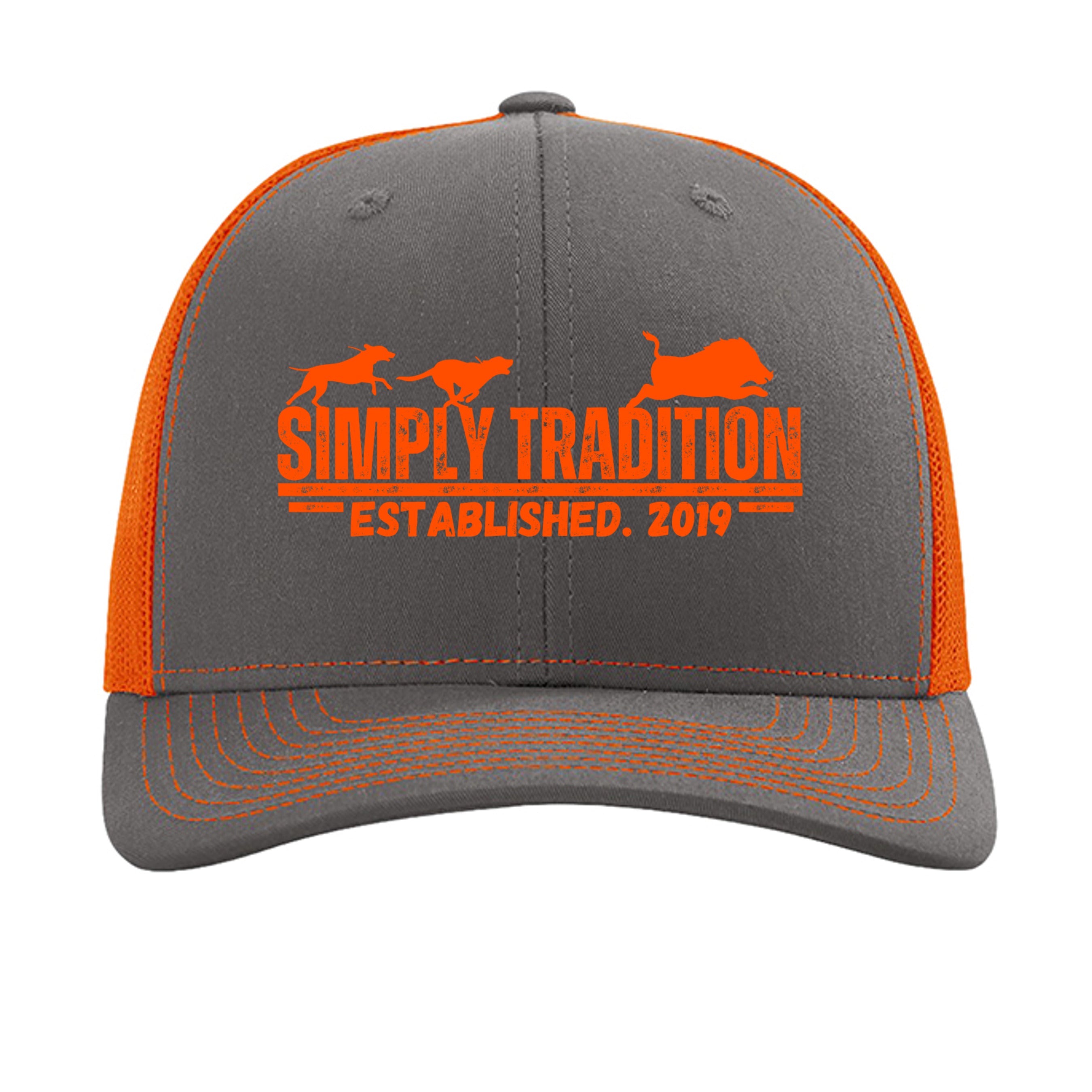 Charcoal/ Orange - 112 - FRONT