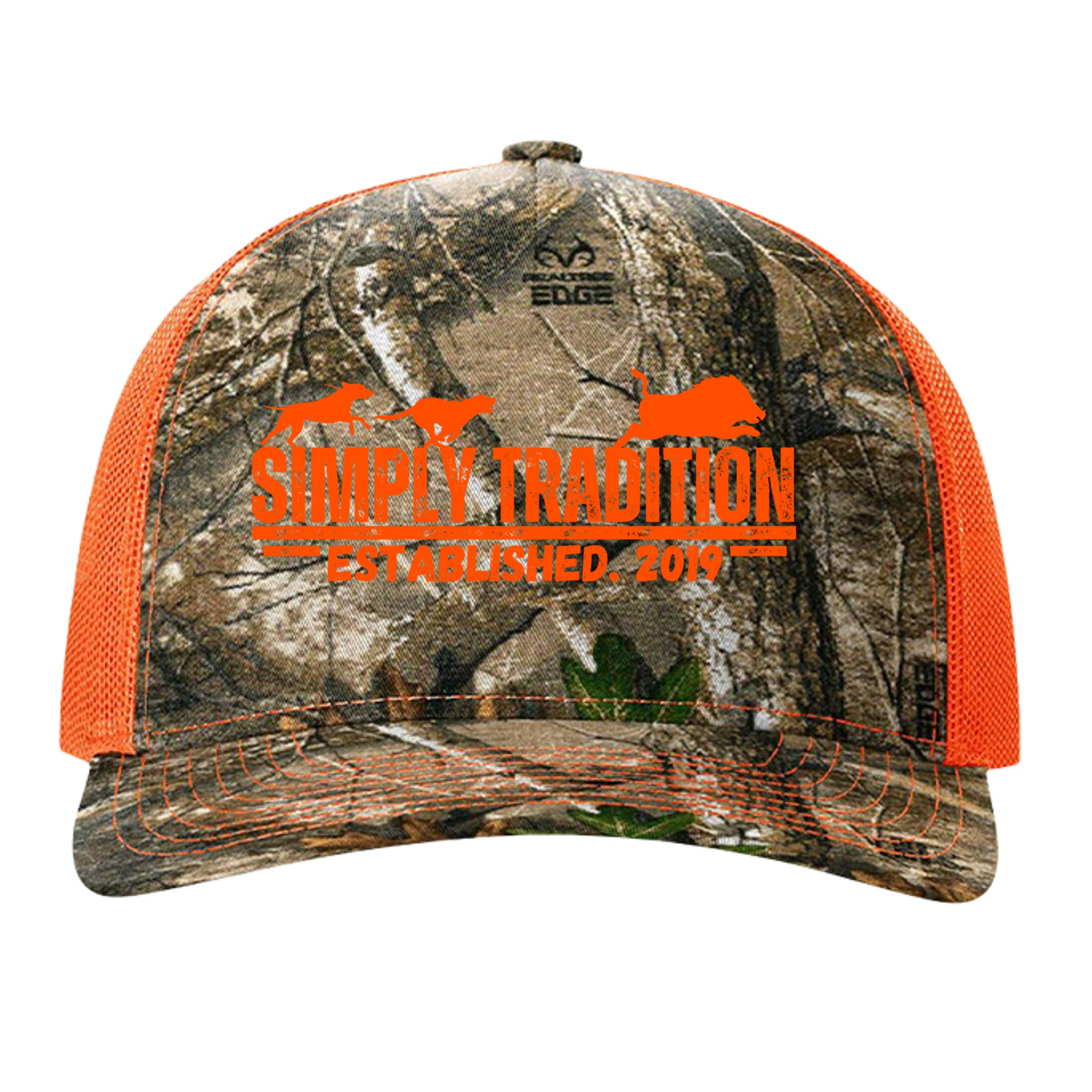 Realtree Edge/ Neon Orange - 112PFP - FRONT